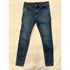 Uniqlo Skinny Stretch Jeans Mens 34x34 Blue Slim Fit Denim Pants